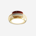June Retro Glass Flush Mount Ceiling Light - Lamp Outdoor