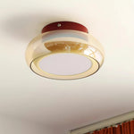 June Retro Glass Flush Mount Ceiling Light - Lamp Outdoor