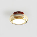 June Retro Glass Flush Mount Ceiling Light - Lamp Outdoor
