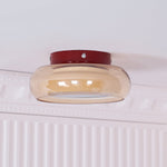 June Retro Glass Flush Mount Ceiling Light - Lamp Outdoor