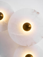Selene Minimalist Alabaster Ceiling Light - Lamp Outdoor