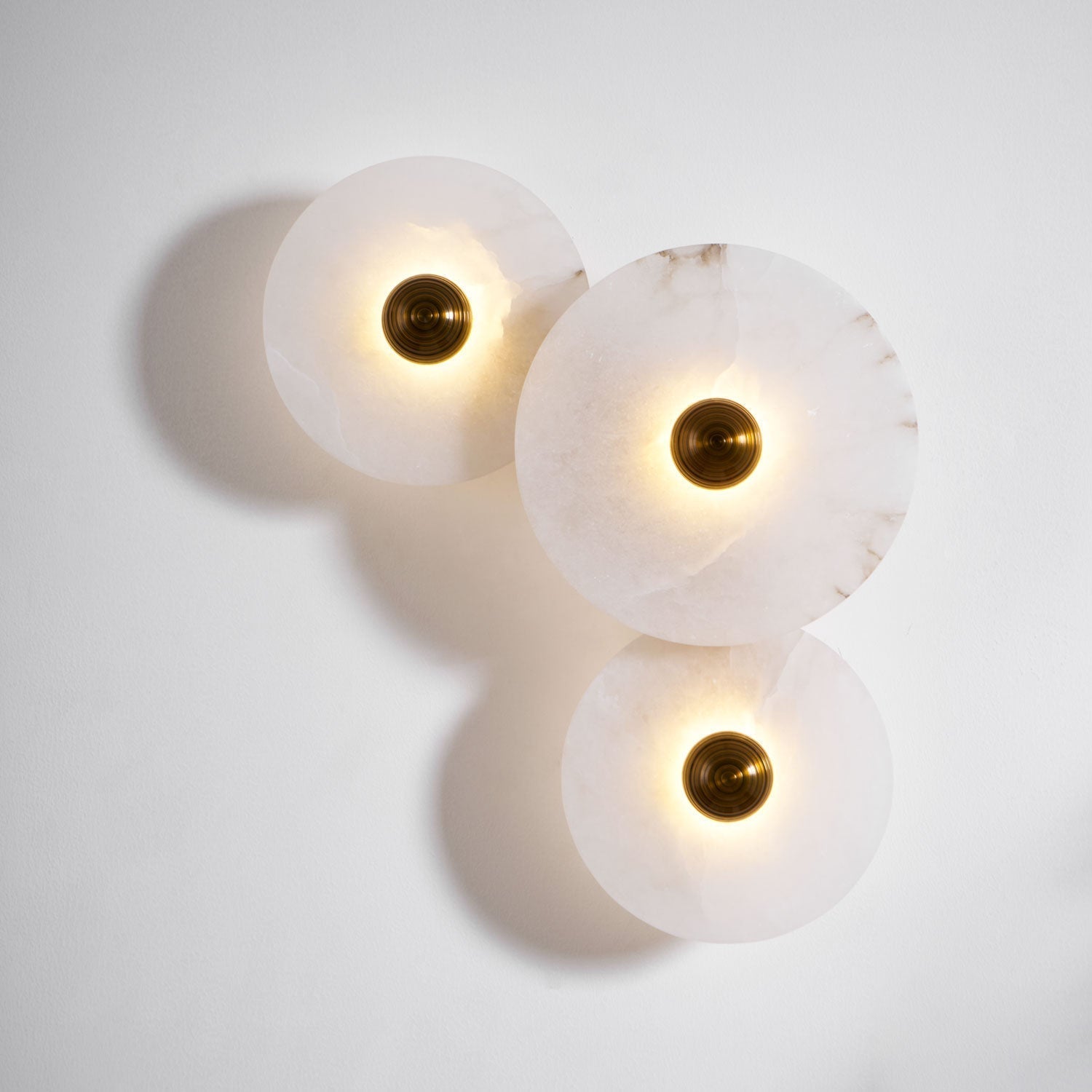 Selene Minimalist Alabaster Ceiling Light - Lamp Outdoor