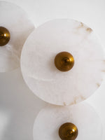 Selene Minimalist Alabaster Ceiling Light - Lamp Outdoor