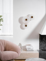 Selene Minimalist Alabaster Ceiling Light - Lamp Outdoor