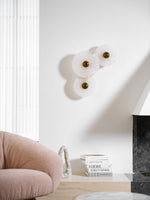 Selene Minimalist Alabaster Ceiling Light - Lamp Outdoor