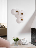 Selene Minimalist Alabaster Ceiling Light - Lamp Outdoor