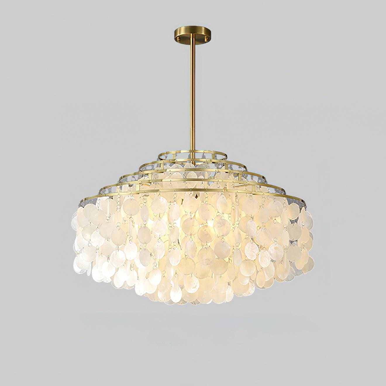 Round Shell Chandelier B - Lamp Outdoor
