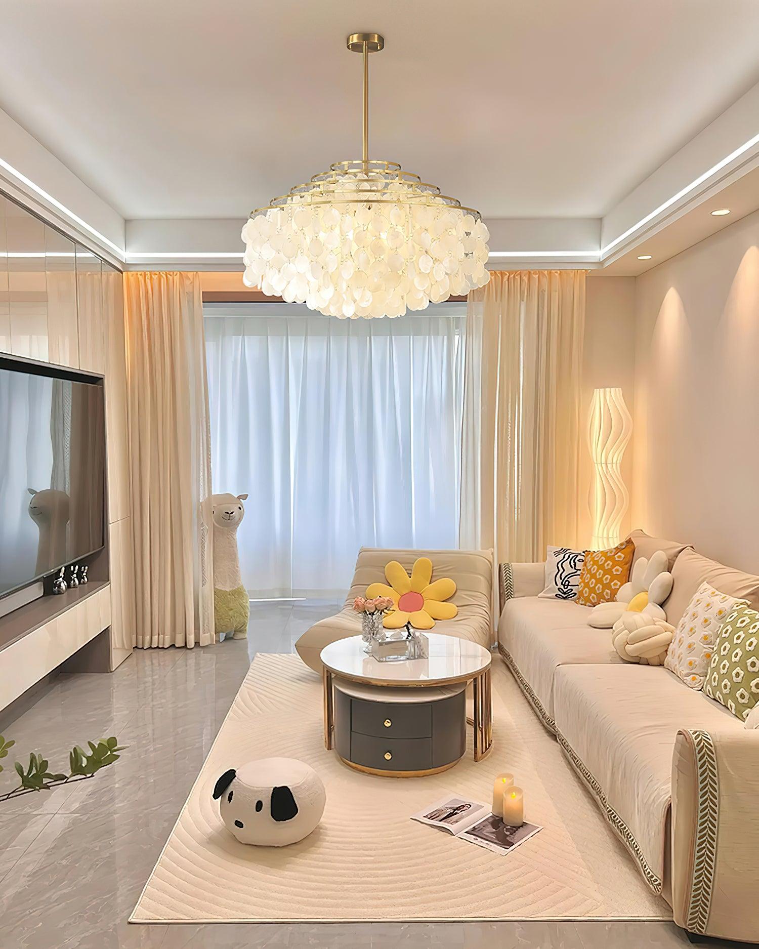 Round Shell Chandelier B - Lamp Outdoor
