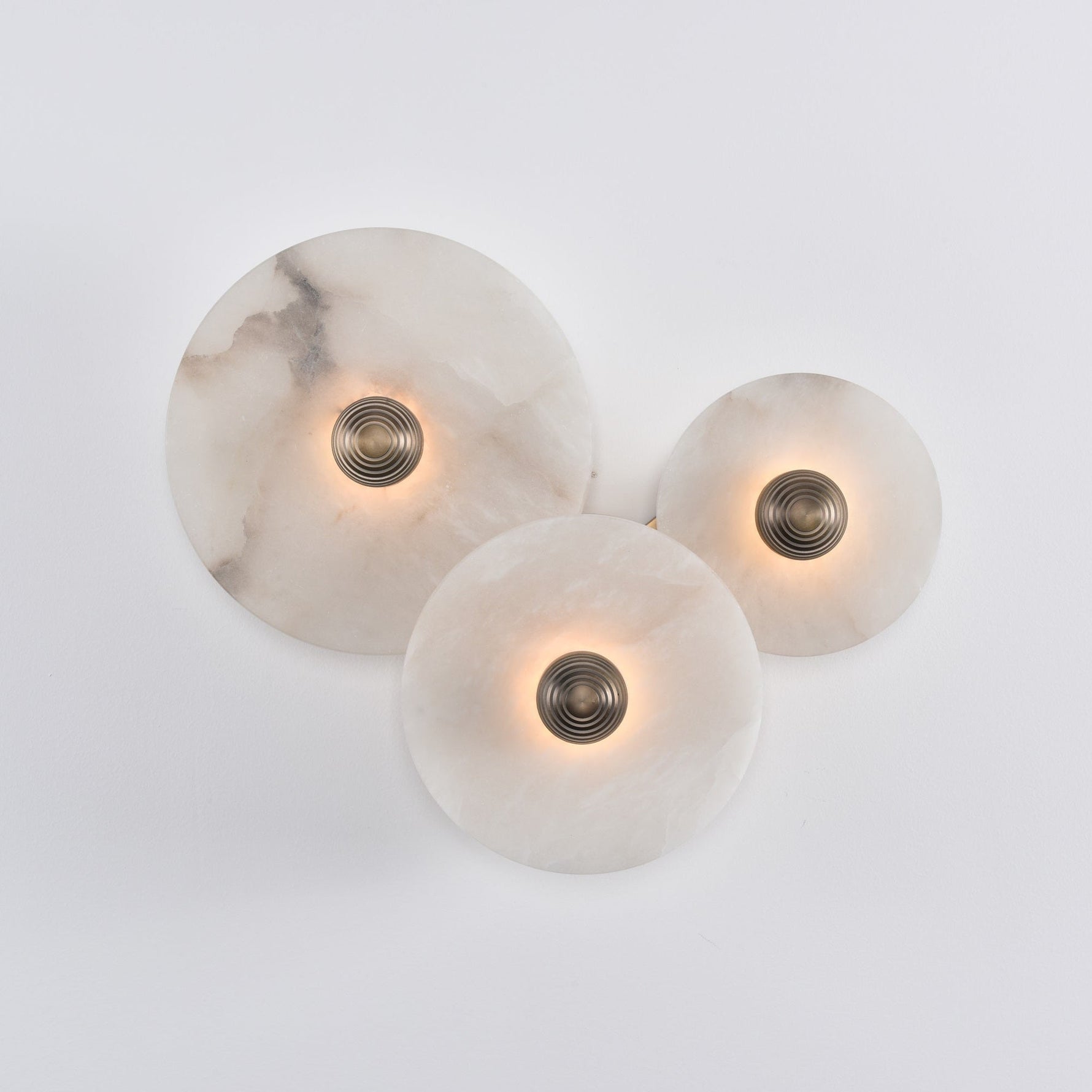 Selene Minimalist Alabaster Ceiling Light - Lamp Outdoor