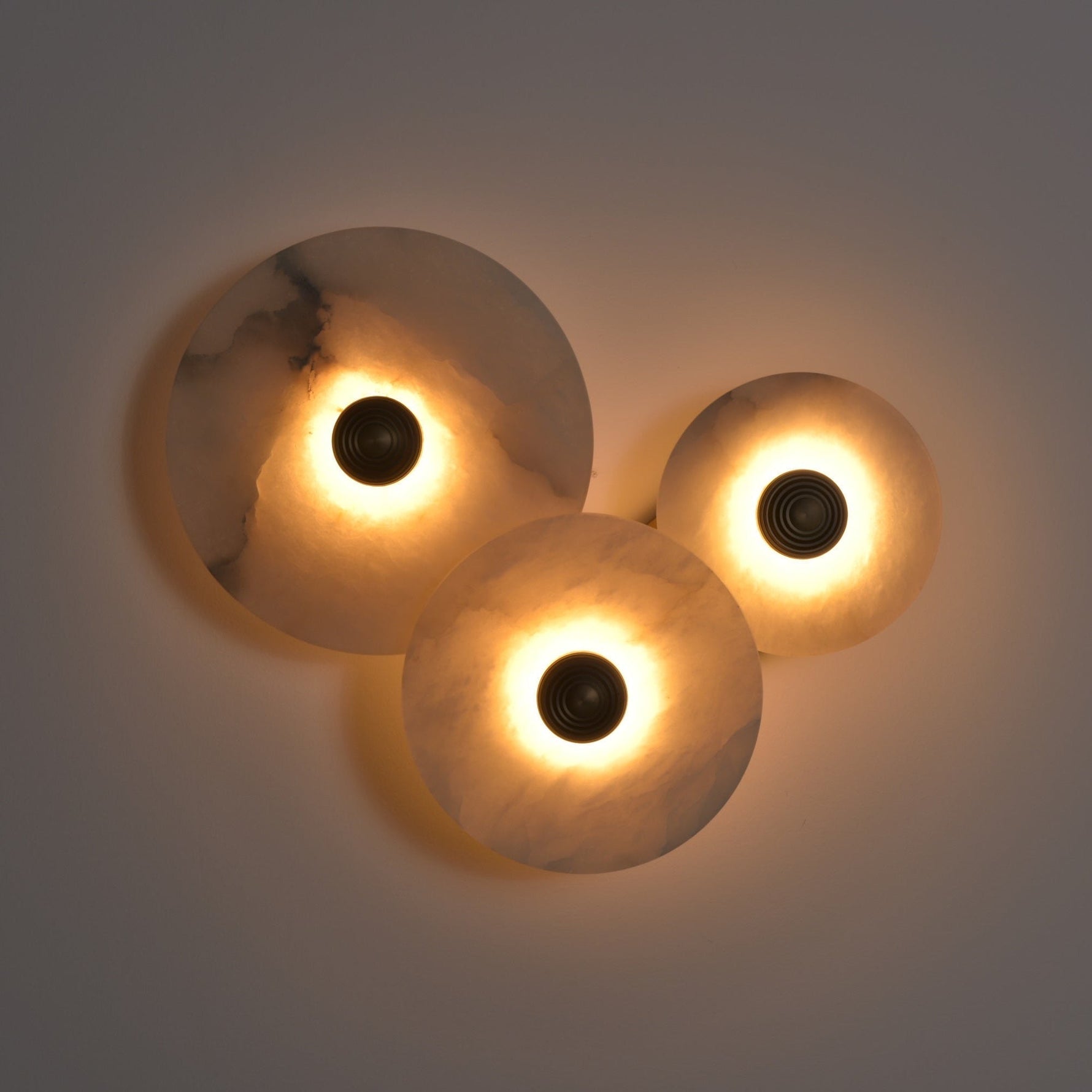 Selene Minimalist Alabaster Ceiling Light - Lamp Outdoor