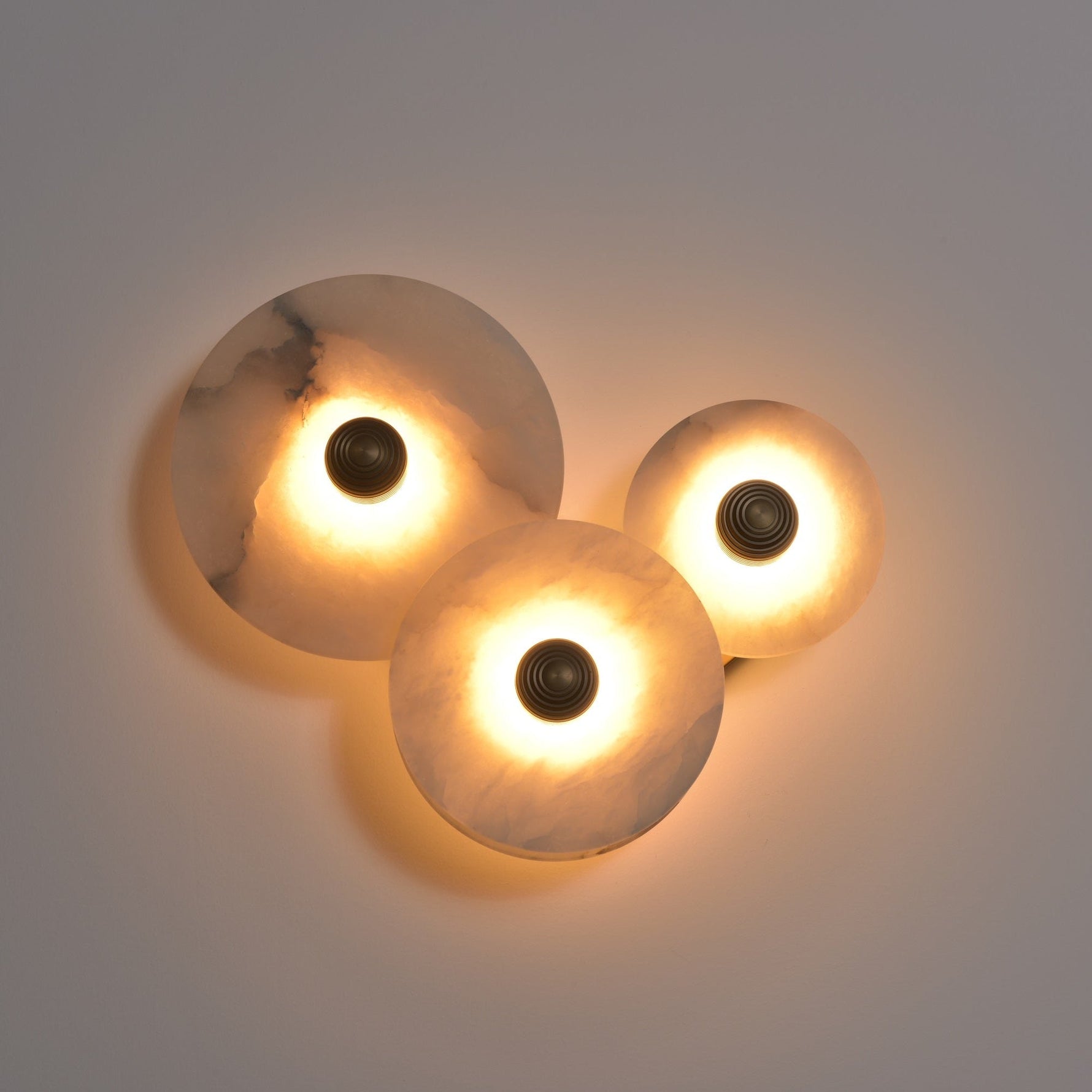 Selene Minimalist Alabaster Ceiling Light - Lamp Outdoor