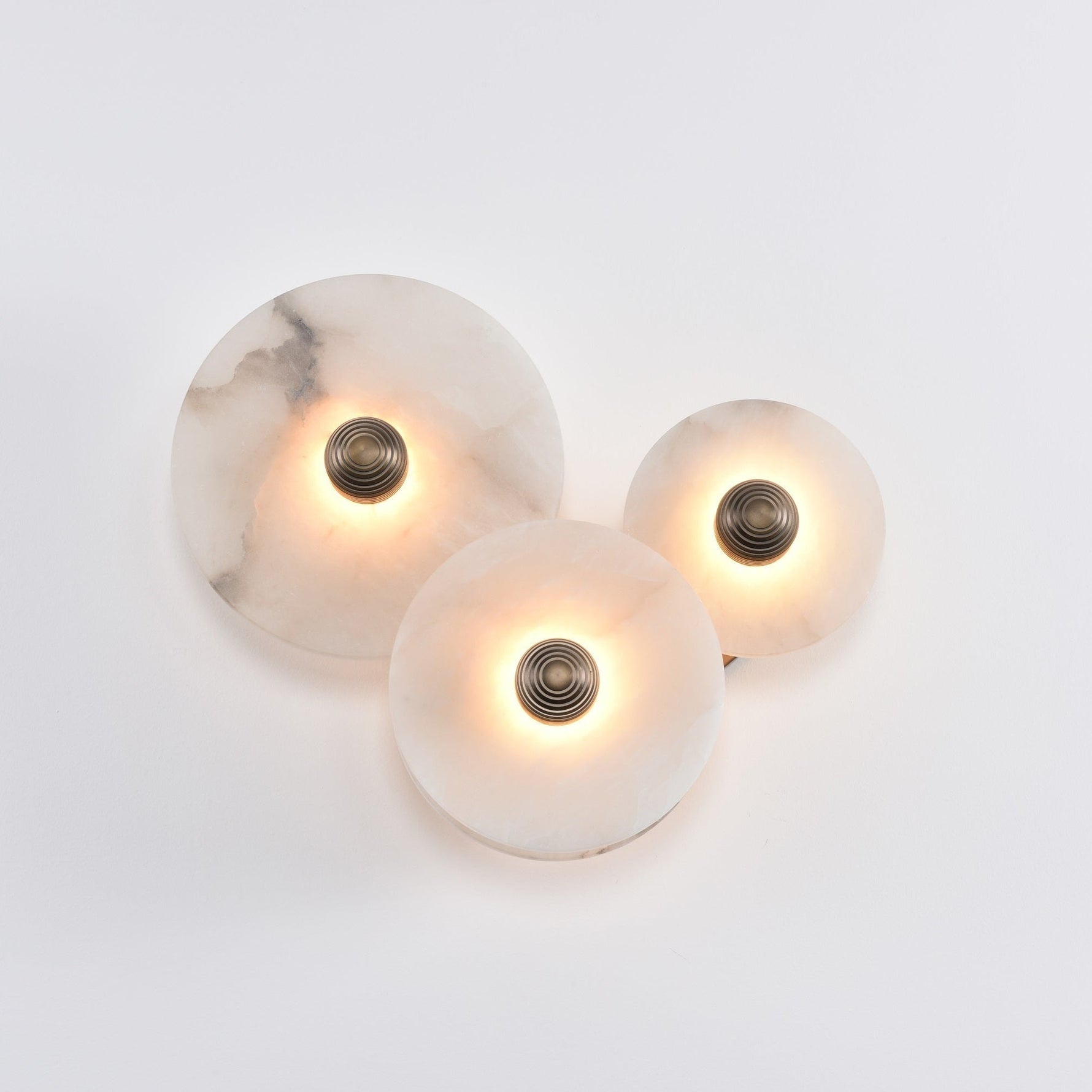 Selene Minimalist Alabaster Ceiling Light - Lamp Outdoor