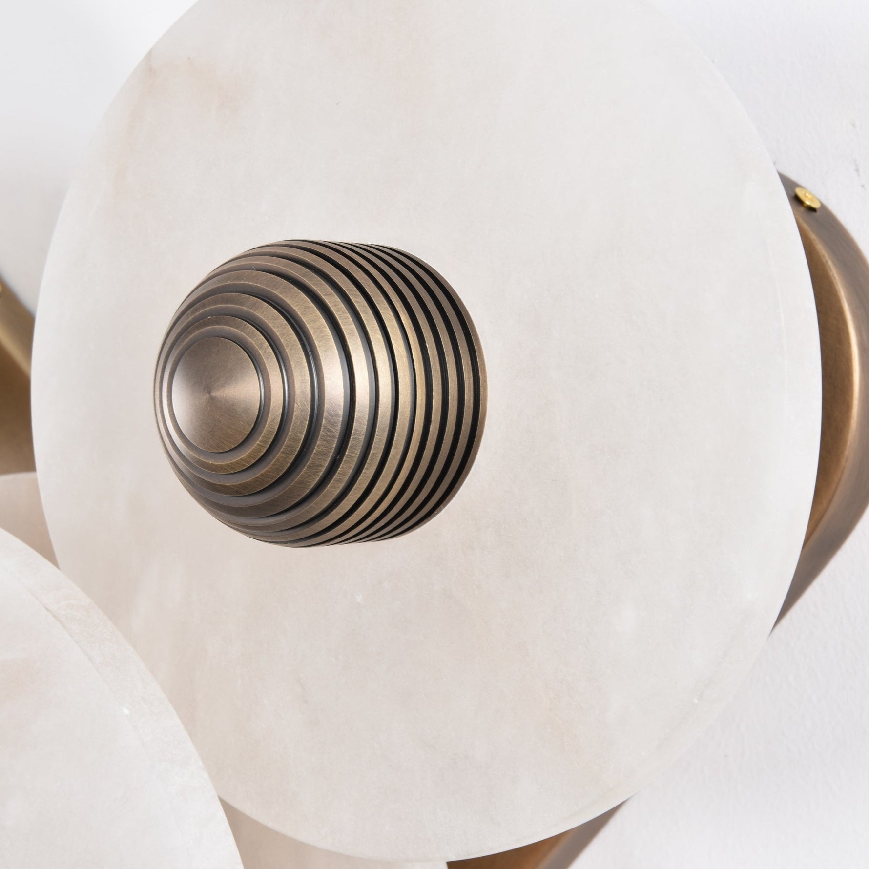 Selene Minimalist Alabaster Ceiling Light - Lamp Outdoor
