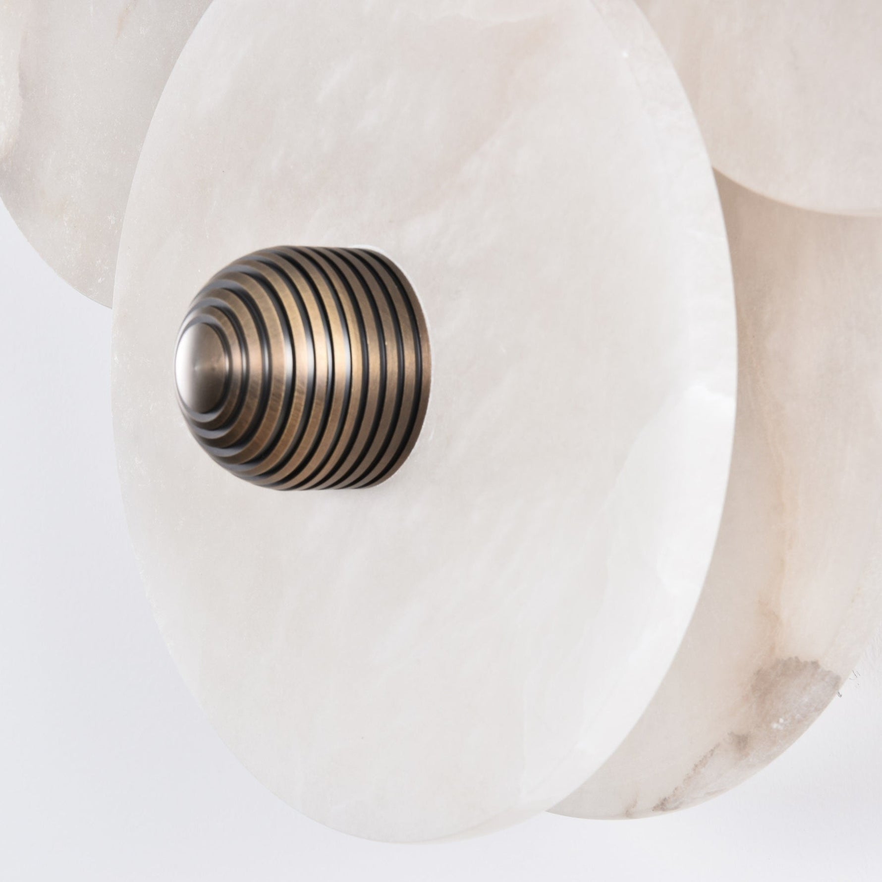 Selene Minimalist Alabaster Ceiling Light - Lamp Outdoor