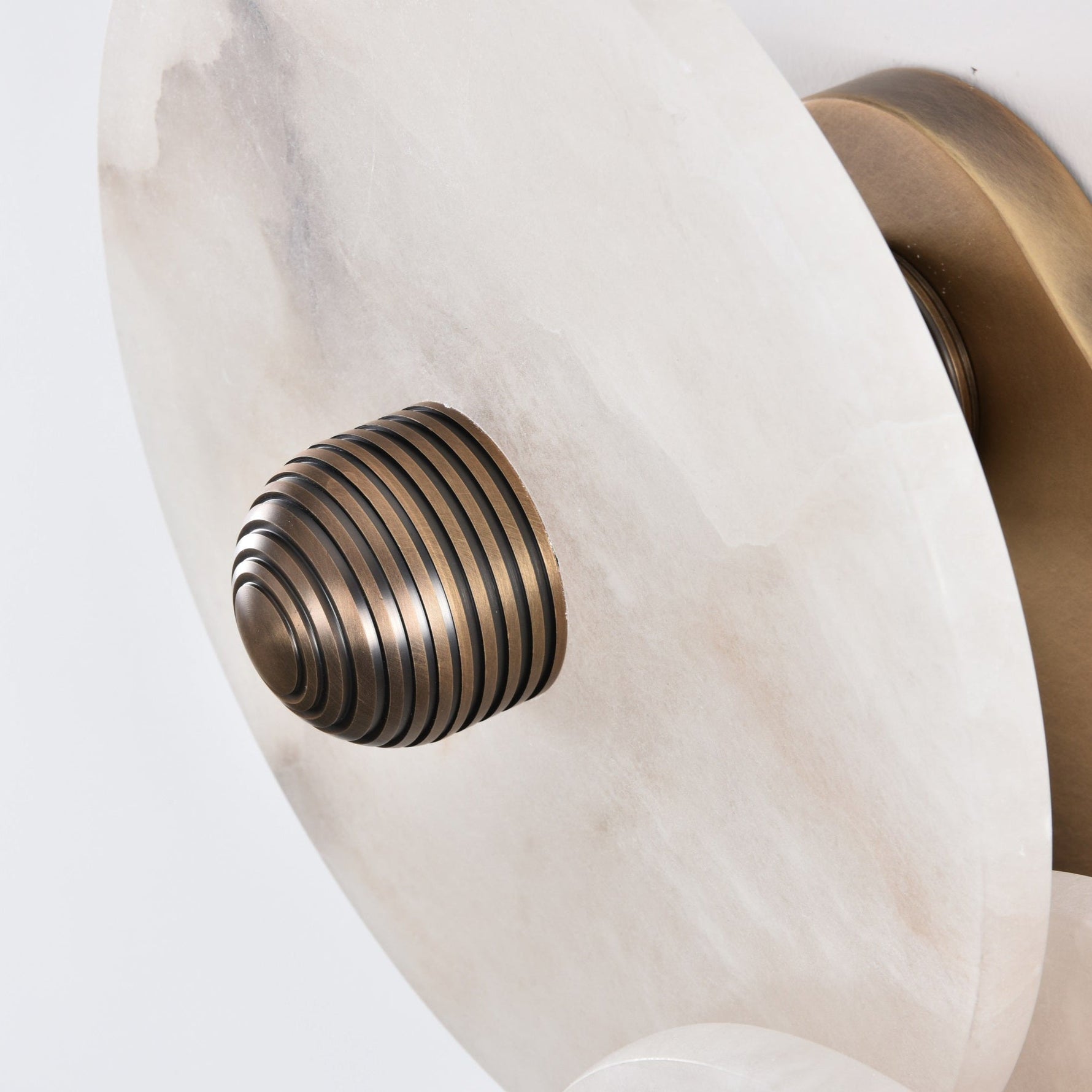 Selene Minimalist Alabaster Ceiling Light - Lamp Outdoor