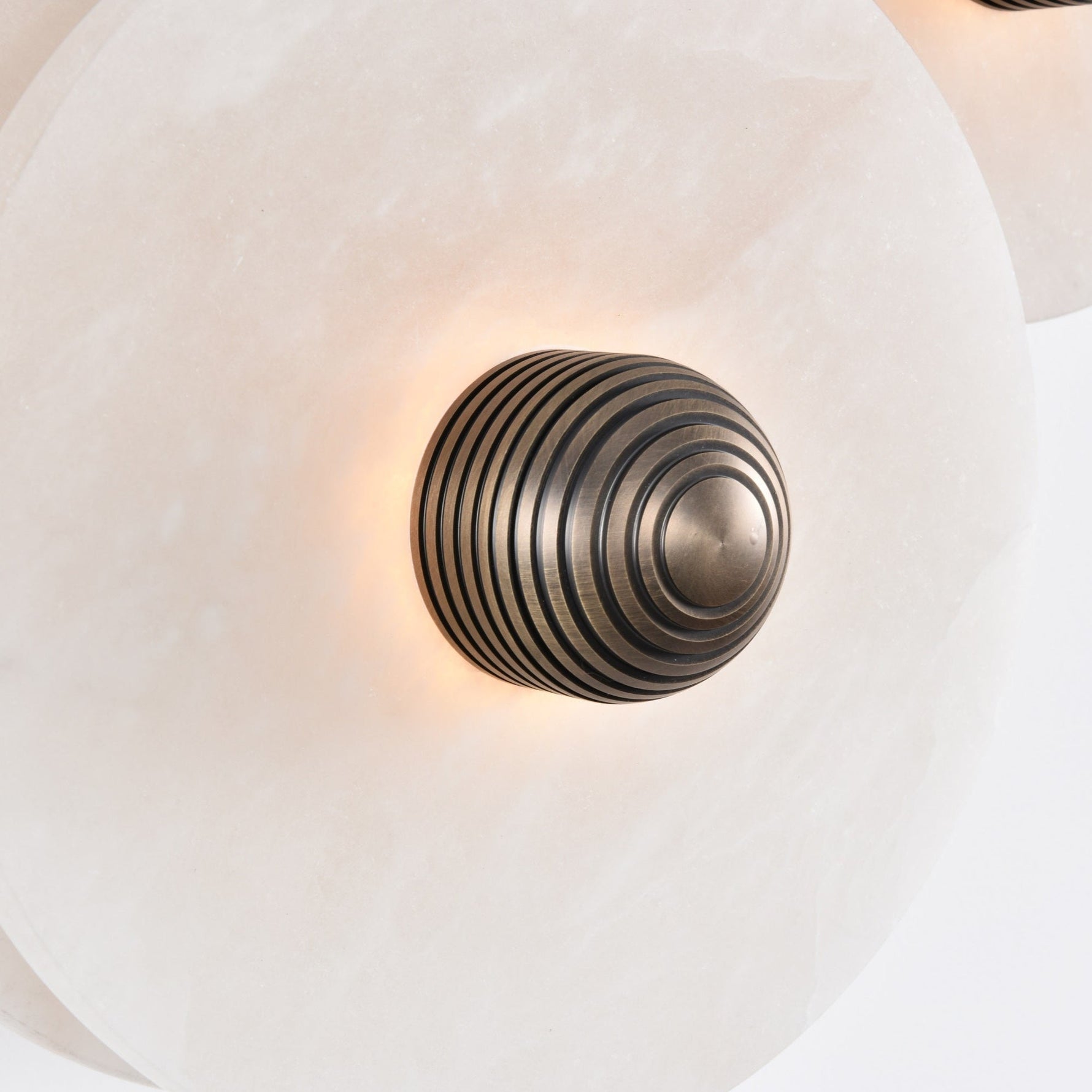 Selene Minimalist Alabaster Ceiling Light - Lamp Outdoor
