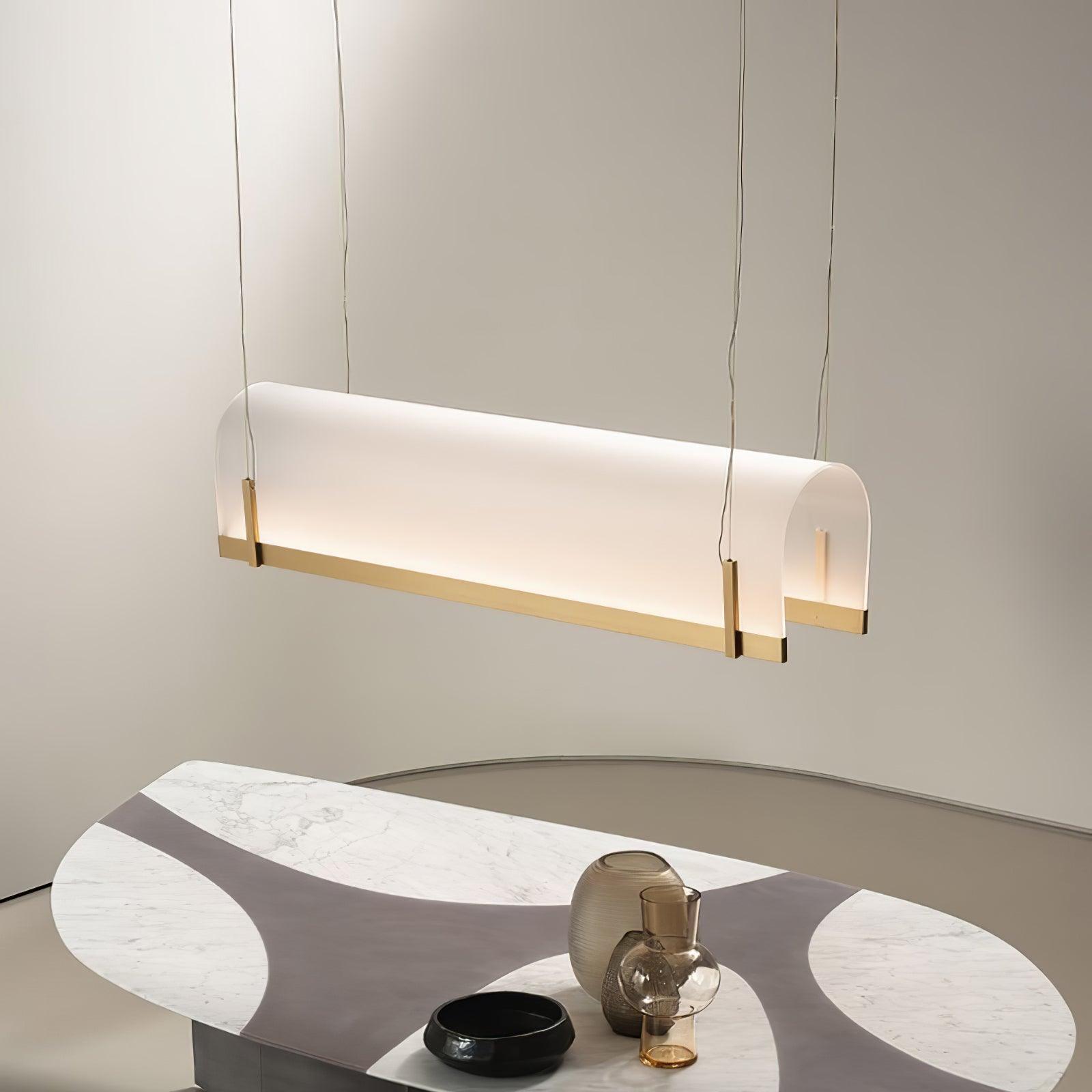 Cevinen Linear Gold Pendant Light - Lamp Outdoor