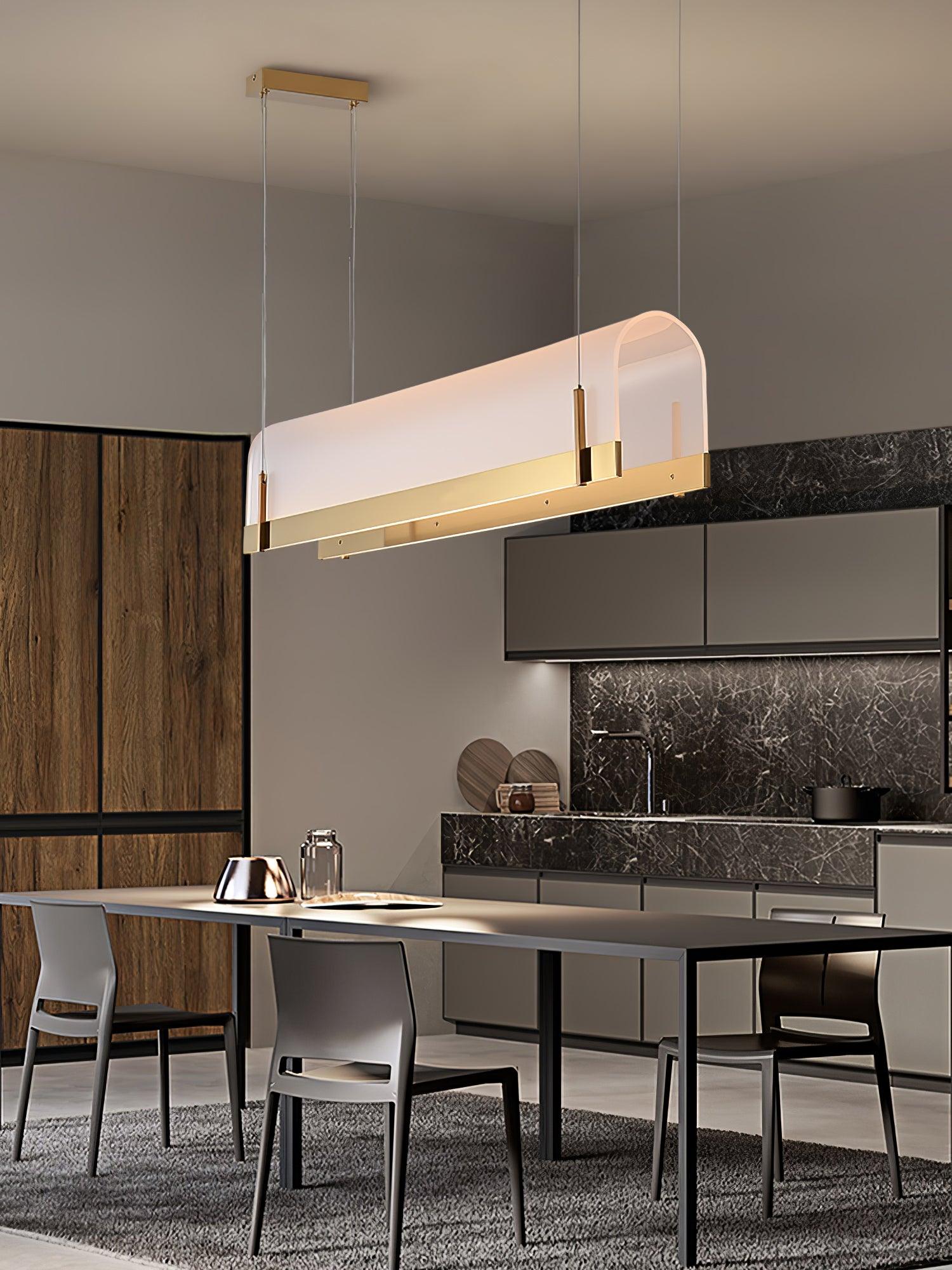 Cevinen Linear Gold Pendant Light - Lamp Outdoor