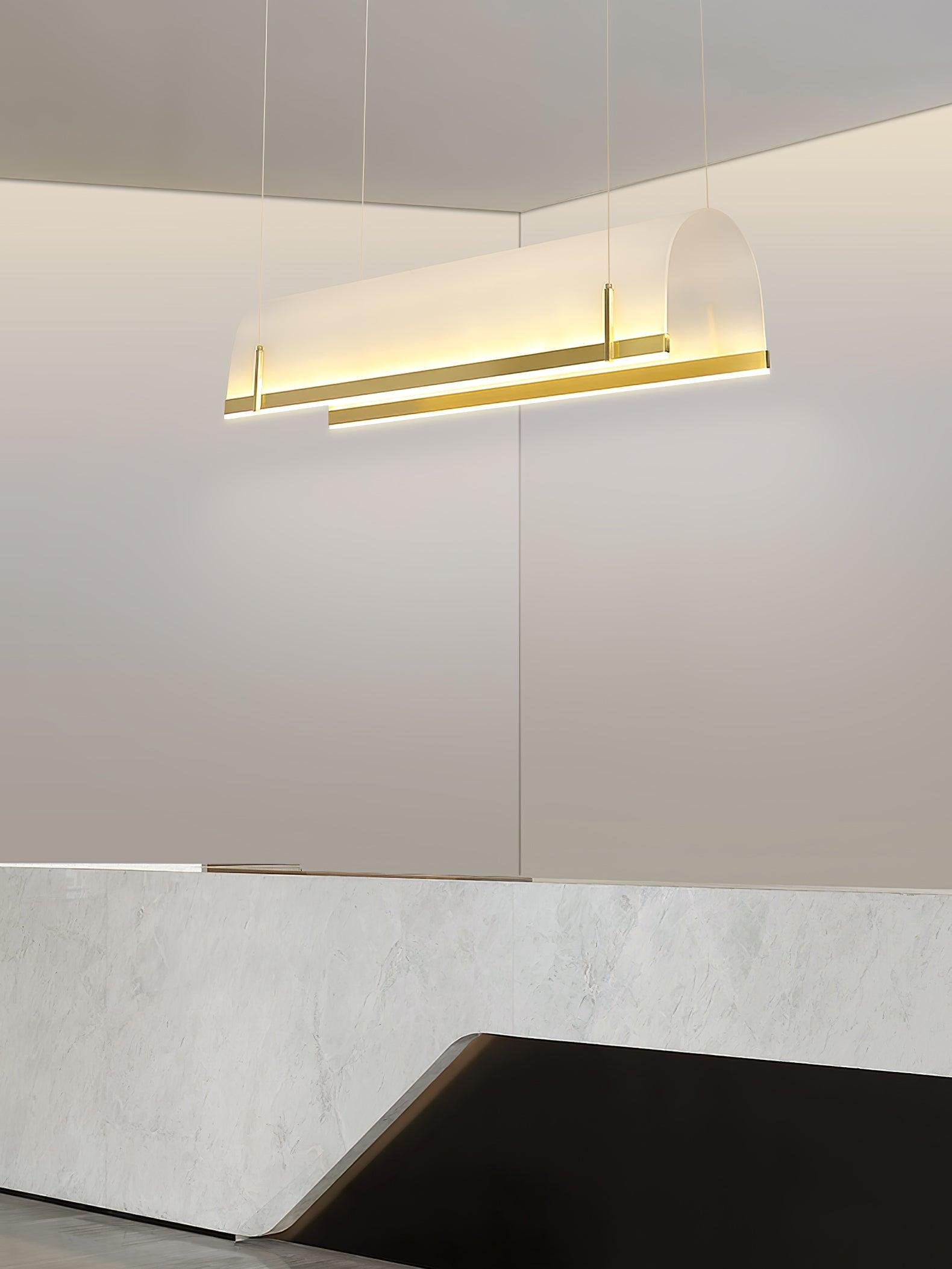 Cevinen Linear Gold Pendant Light - Lamp Outdoor