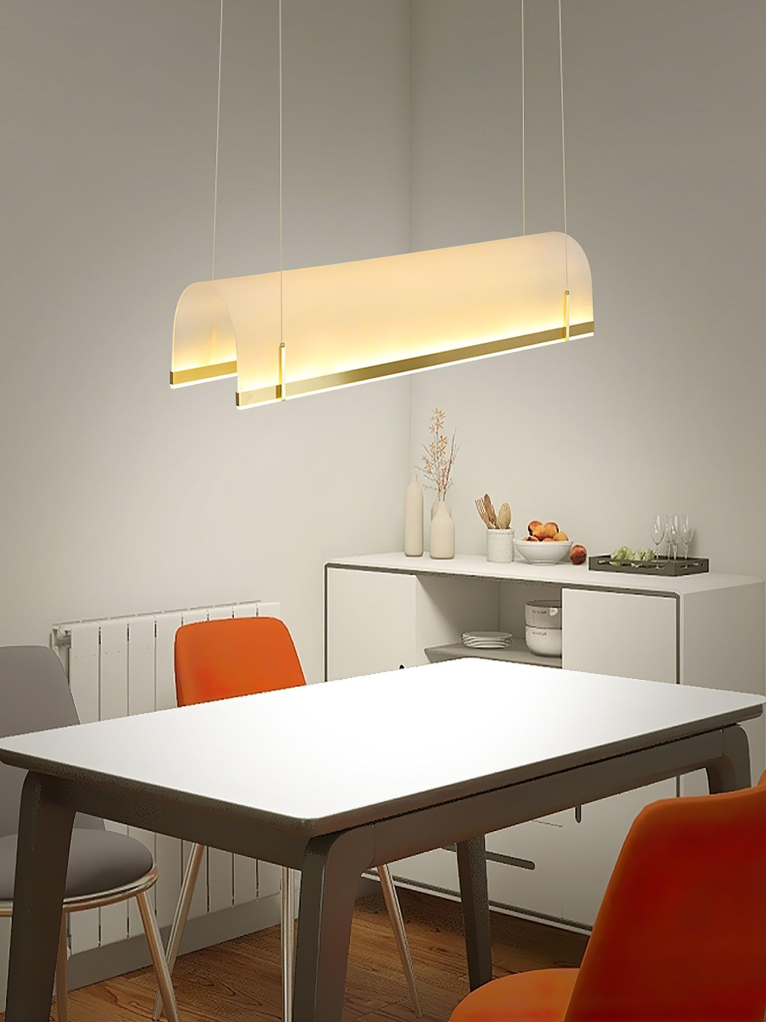 Cevinen Linear Gold Pendant Light - Lamp Outdoor