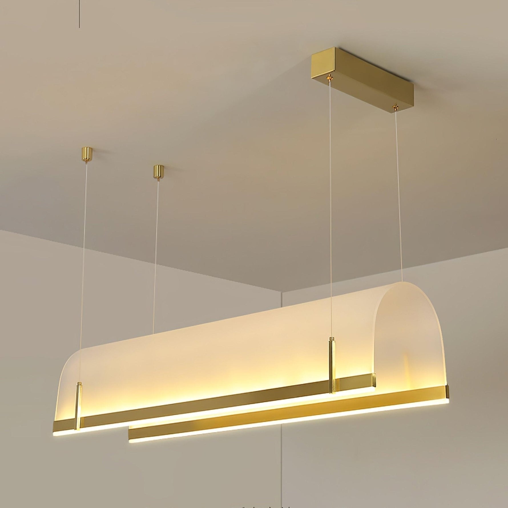 Cevinen Linear Gold Pendant Light - Lamp Outdoor