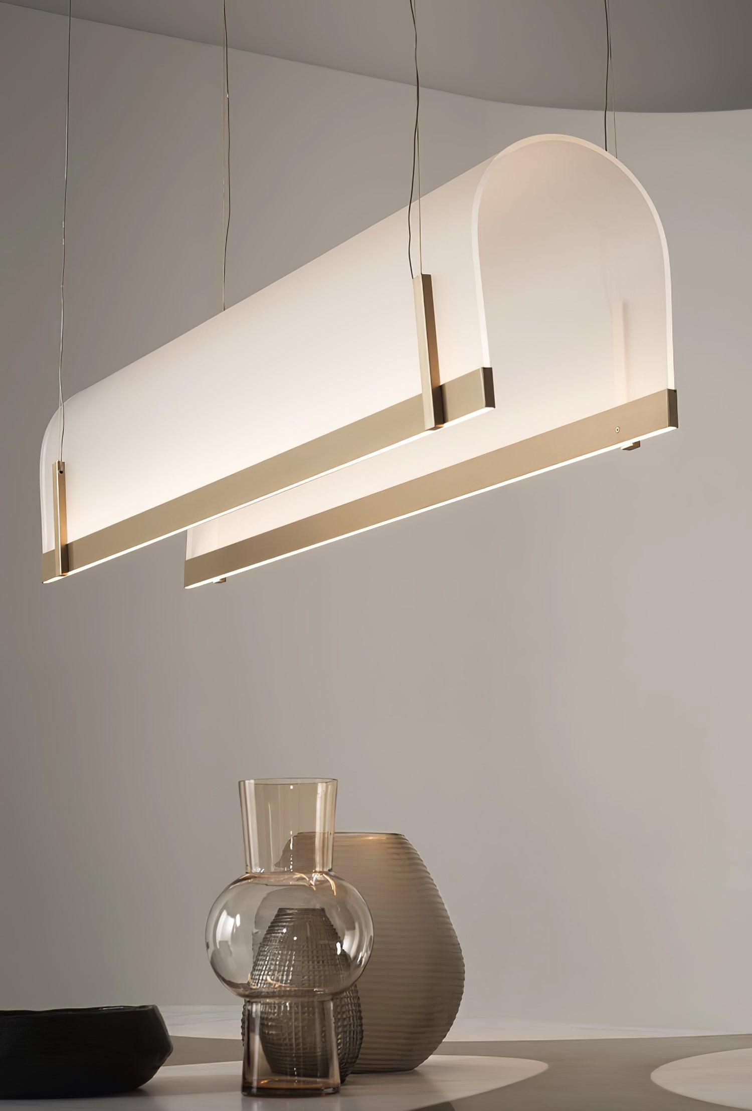 Cevinen Linear Gold Pendant Light - Lamp Outdoor