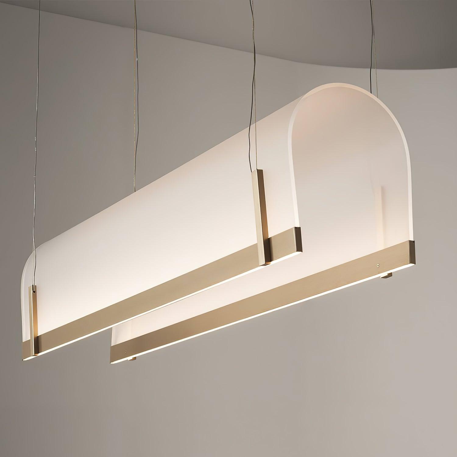 Cevinen Linear Gold Pendant Light - Lamp Outdoor