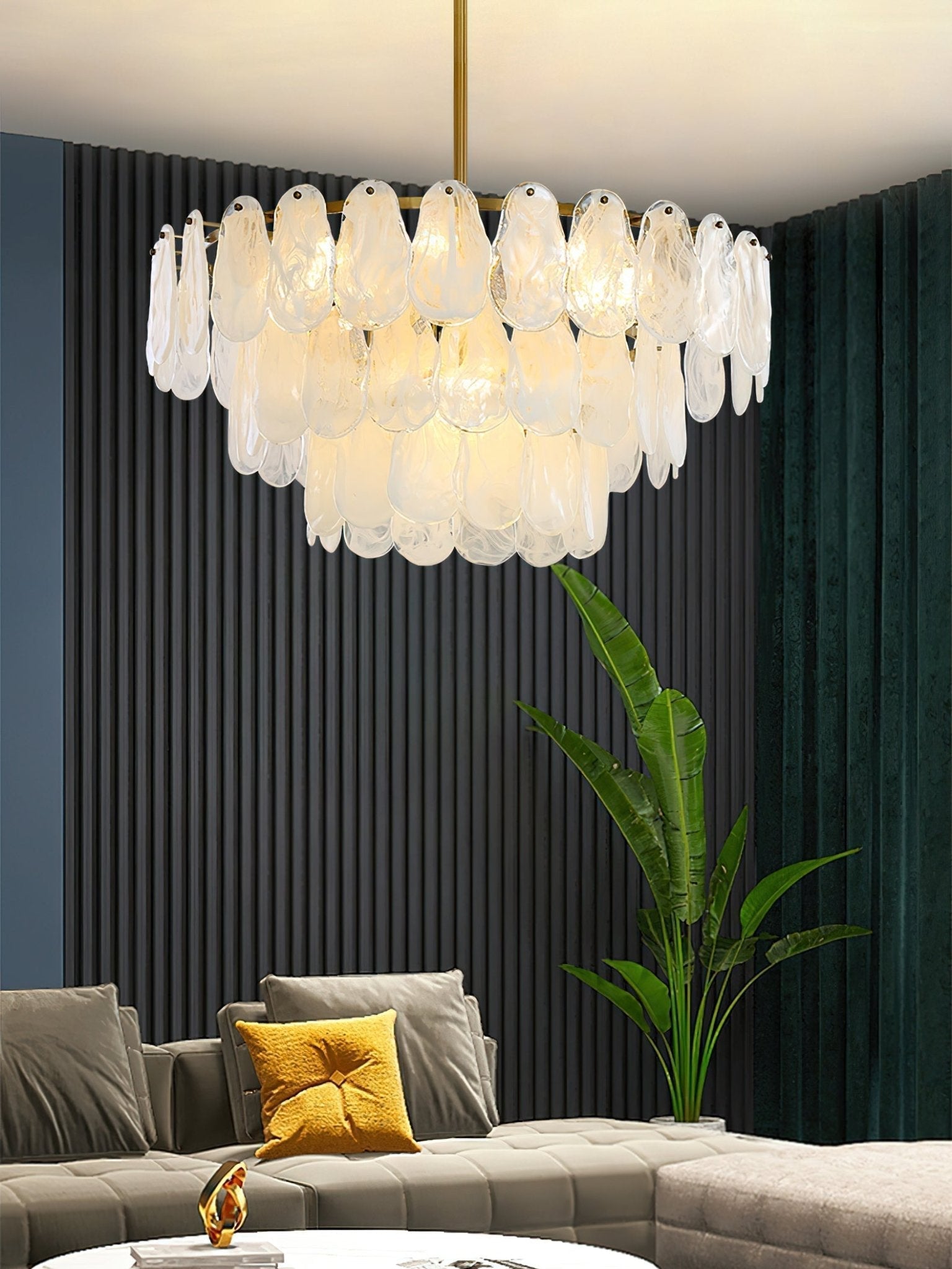 Zosolia Postmodern Luxury Round Cloud Glass Chandelier - Lamp Outdoor