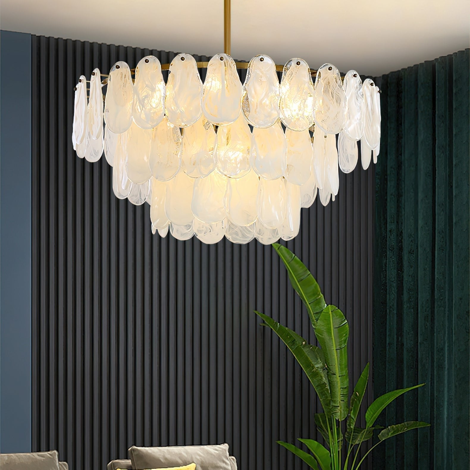 Zosolia Postmodern Luxury Round Cloud Glass Chandelier - Lamp Outdoor