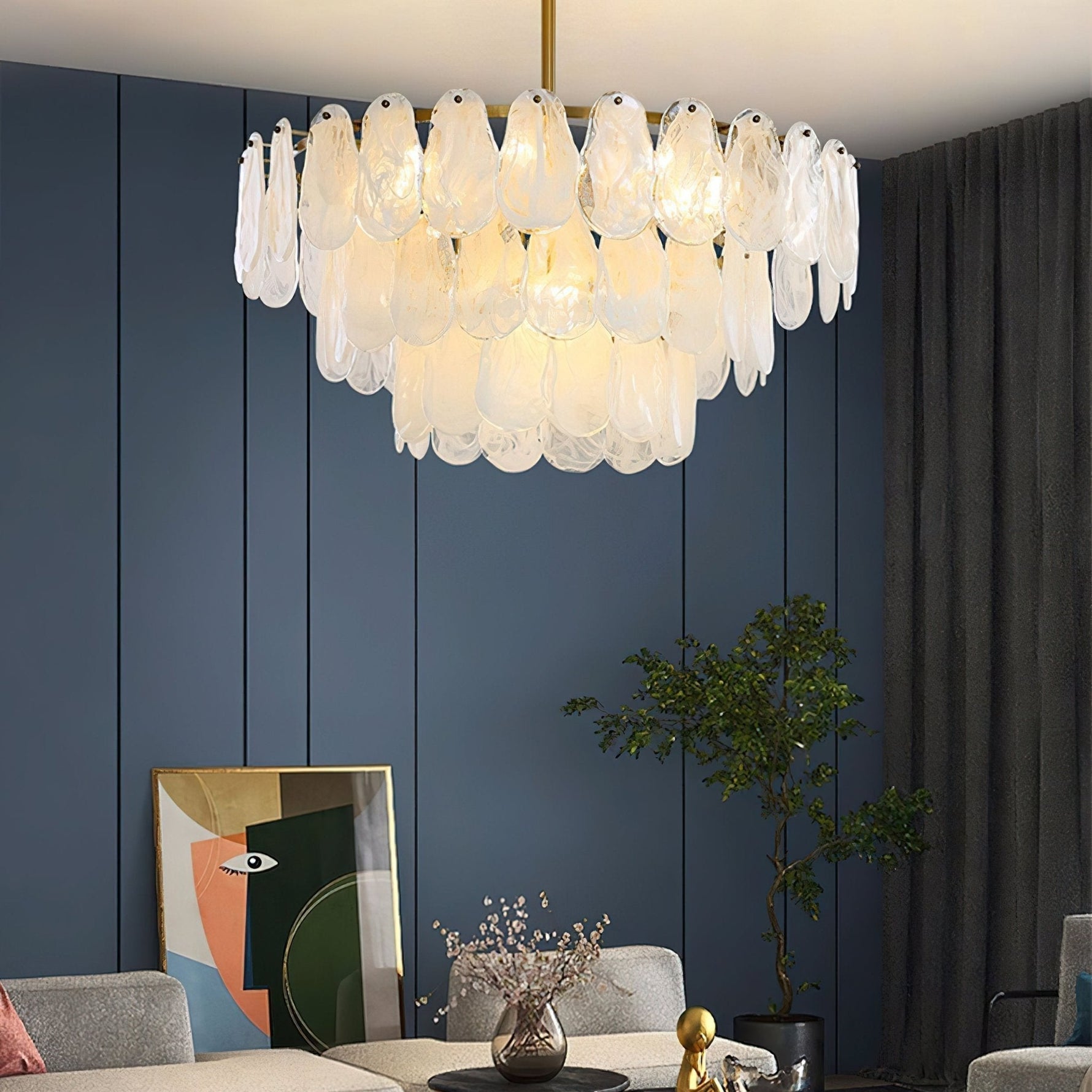 Zosolia Postmodern Luxury Round Cloud Glass Chandelier - Lamp Outdoor