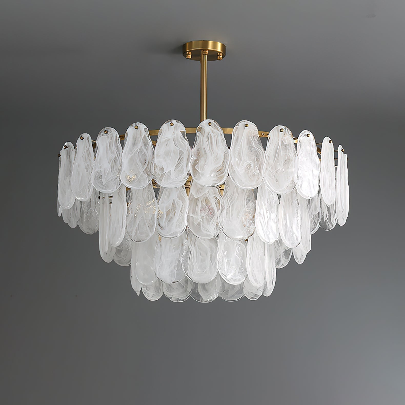 Zosolia Postmodern Luxury Round Cloud Glass Chandelier - Lamp Outdoor