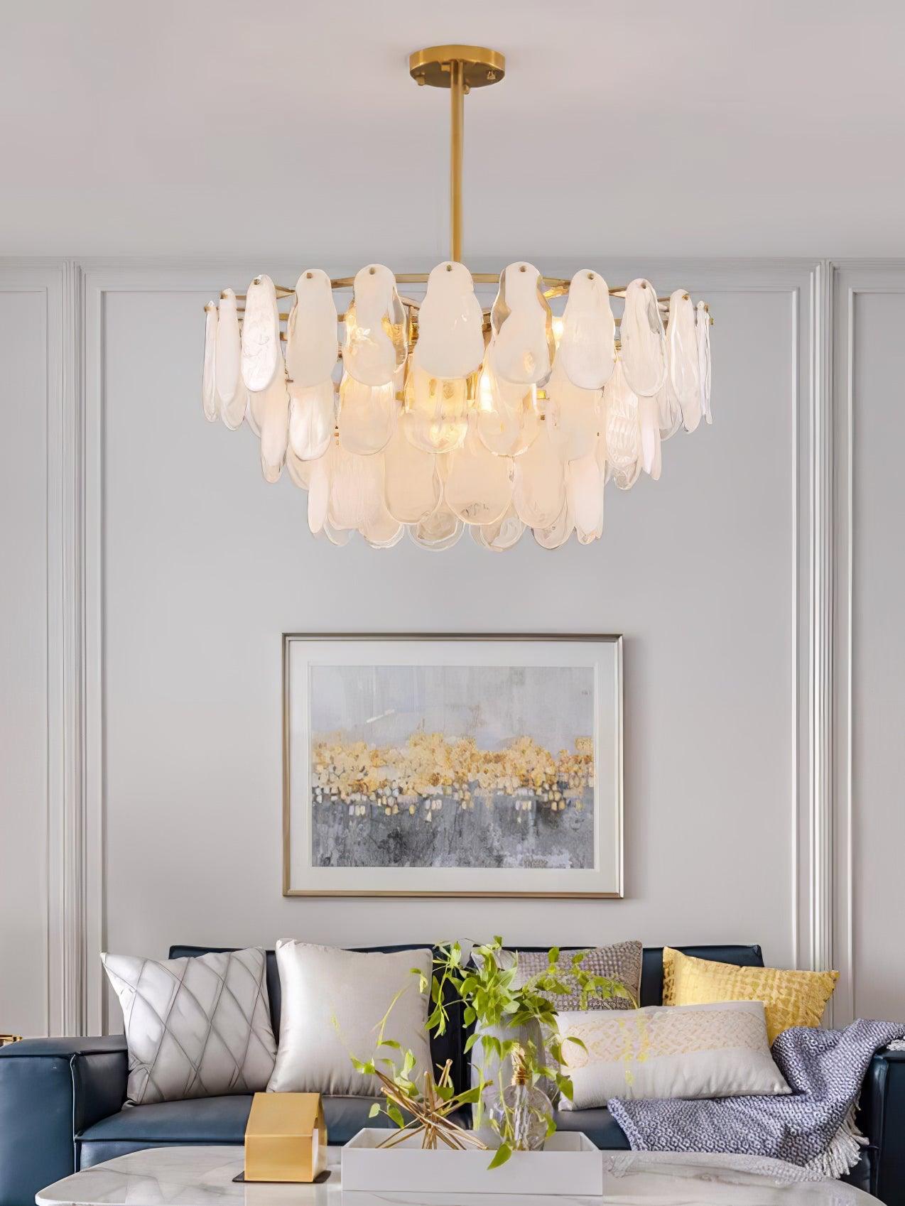 Zosolia Postmodern Luxury Round Cloud Glass Chandelier - Lamp Outdoor