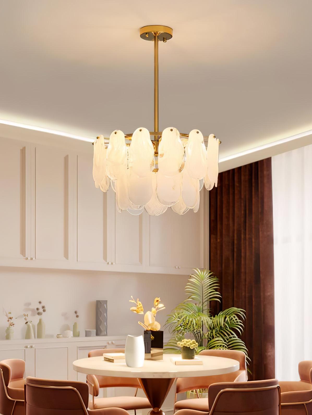 Zosolia Postmodern Luxury Round Cloud Glass Chandelier - Lamp Outdoor