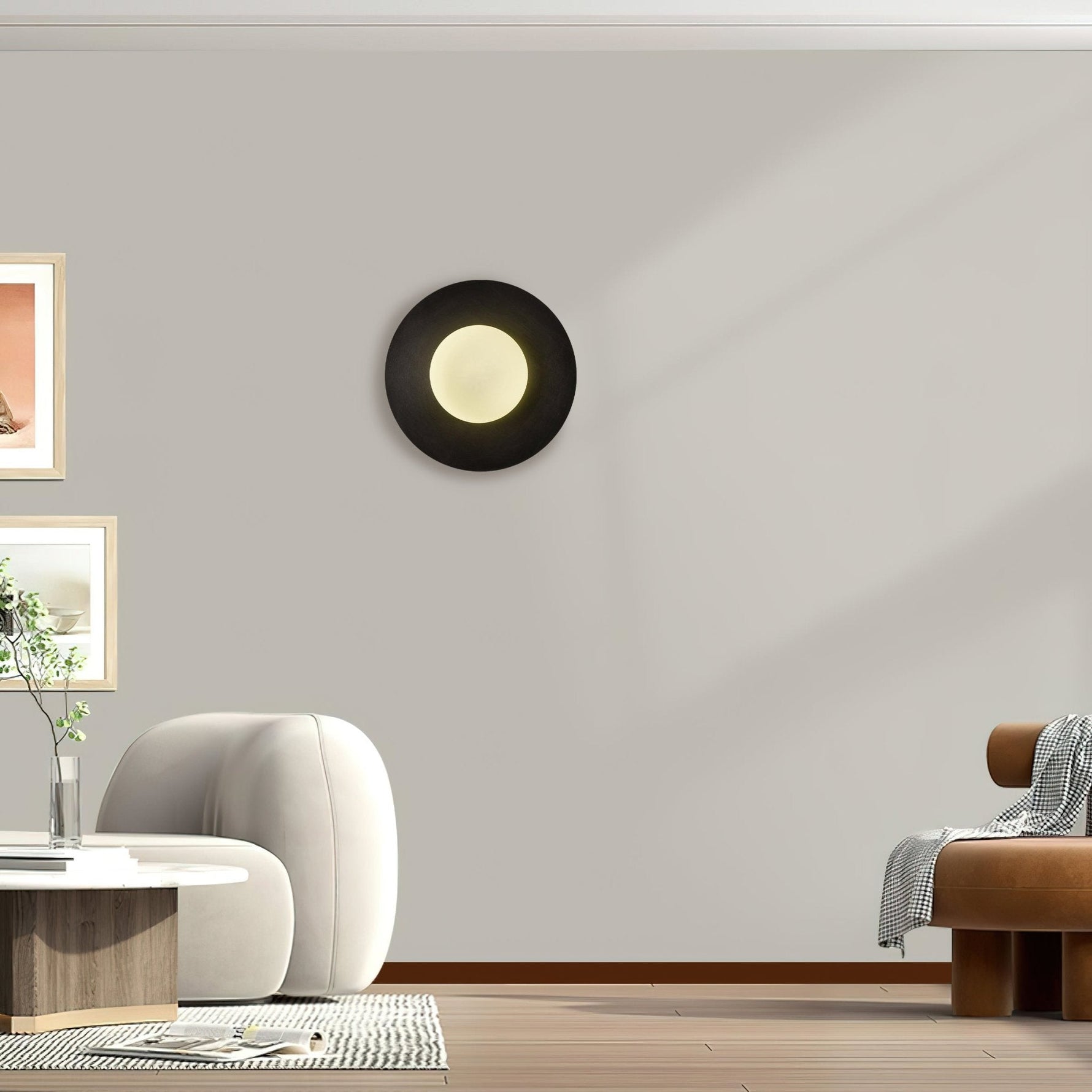 Round Glass Art Wall Lamp - Lamp Outdoor