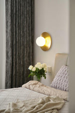 Round Glass Art Wall Lamp - Lamp Outdoor