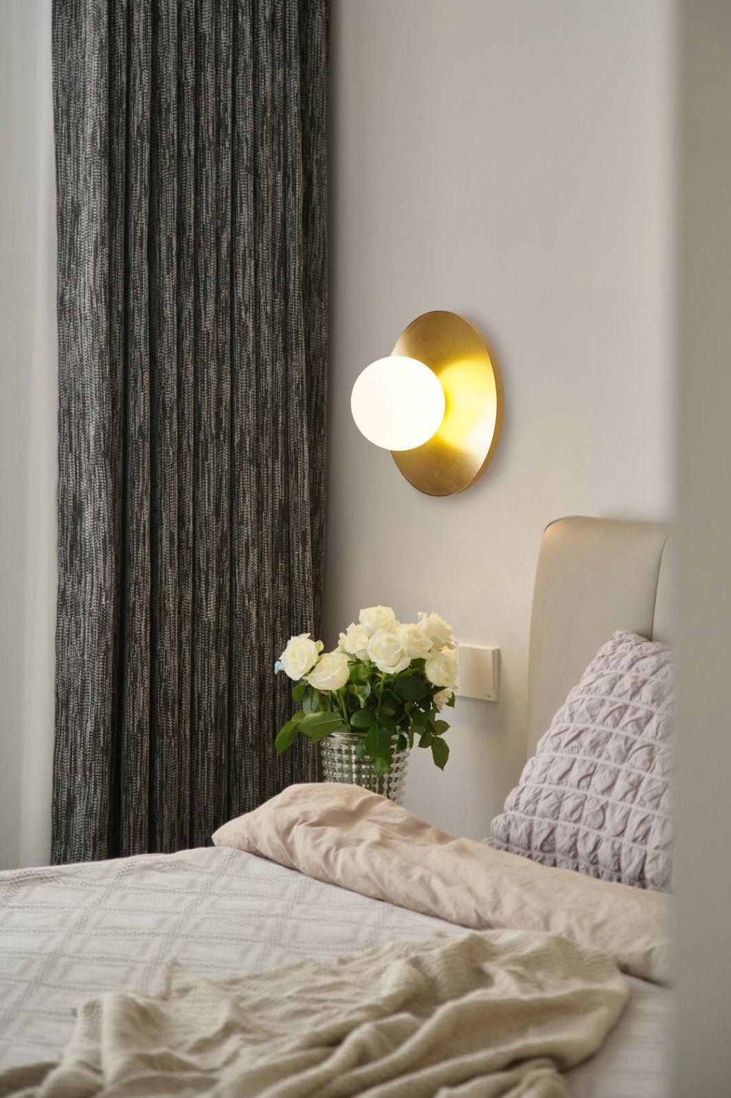 Round Glass Art Wall Lamp - Lamp Outdoor