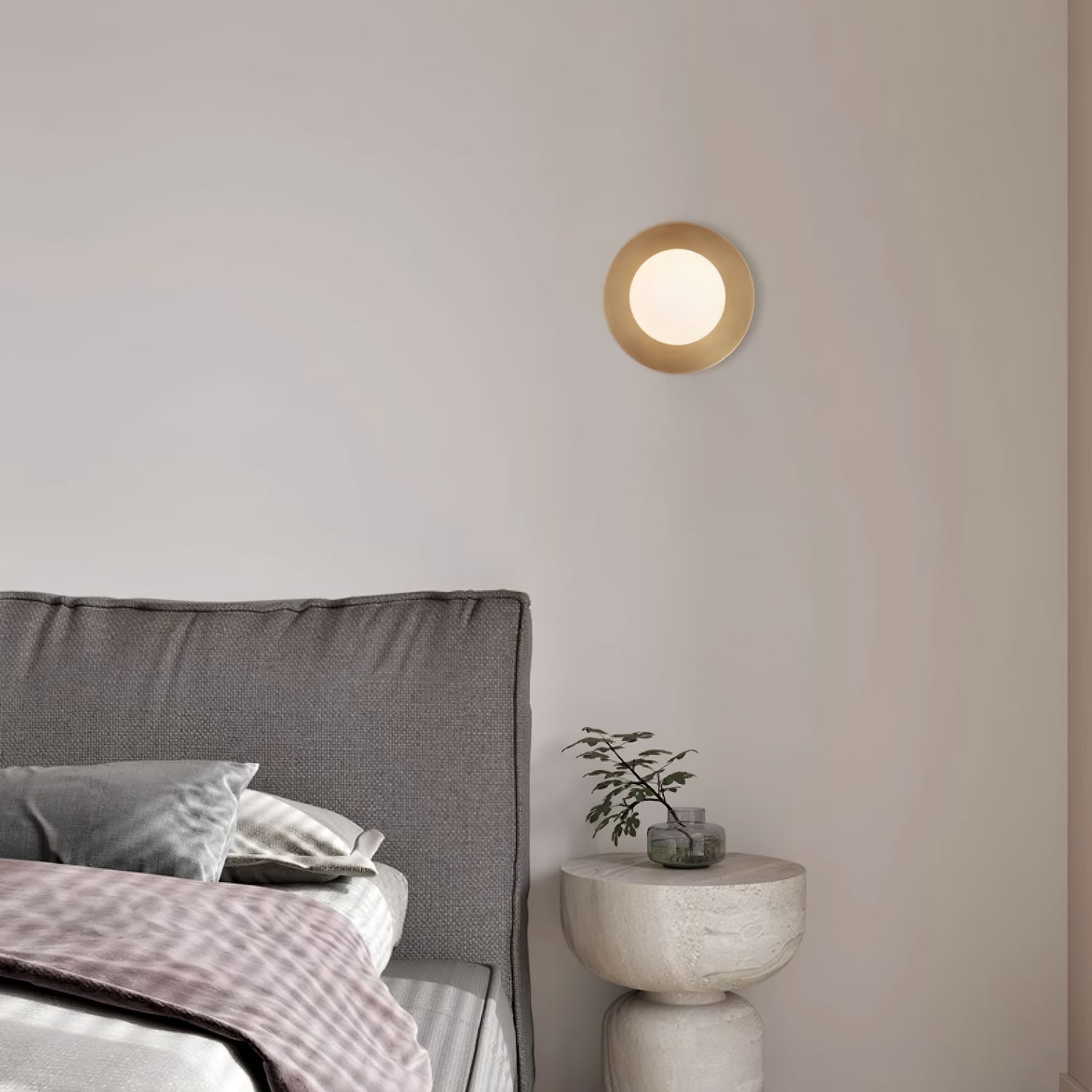 Round Glass Art Wall Lamp - Lamp Outdoor