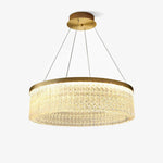 Round Halo Crystal Chandelier - Lamp Outdoor