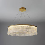 Round Halo Crystal Chandelier - Lamp Outdoor