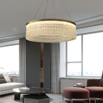 Round Halo Crystal Chandelier - Lamp Outdoor