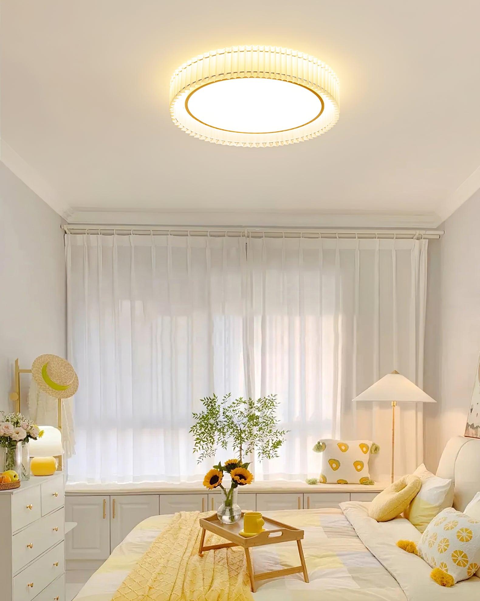 Round Pleated Ceiling Lamp - Lamp Outdoor