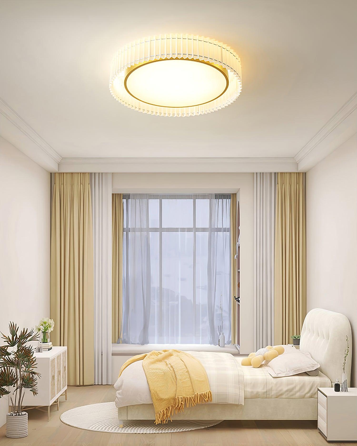 Round Pleated Ceiling Lamp - Lamp Outdoor