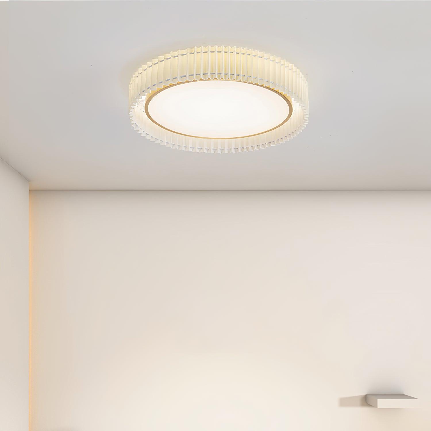 Round Pleated Ceiling Lamp - Lamp Outdoor