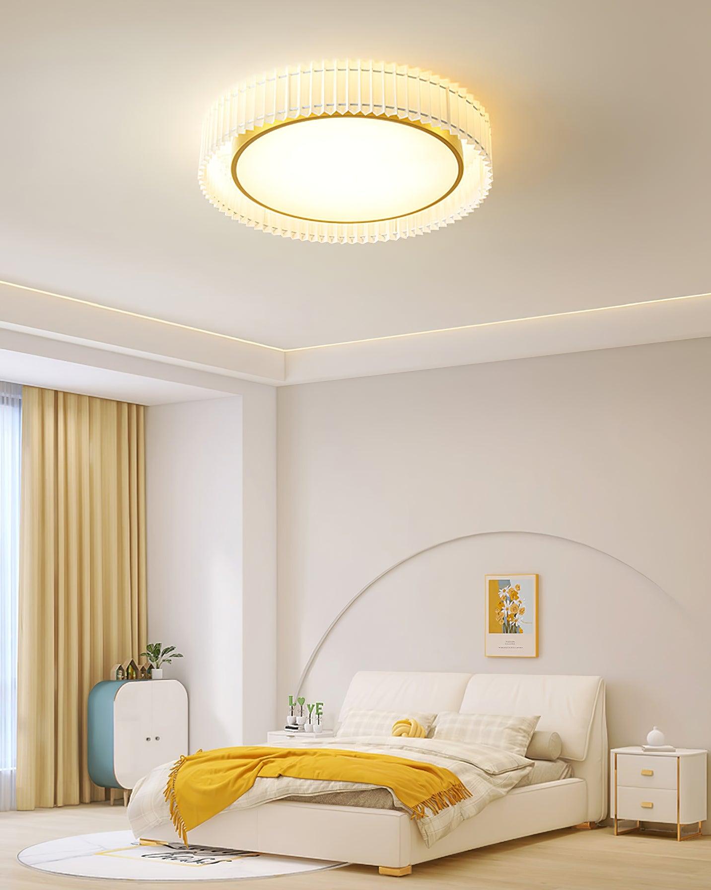 Round Pleated Ceiling Lamp - Lamp Outdoor
