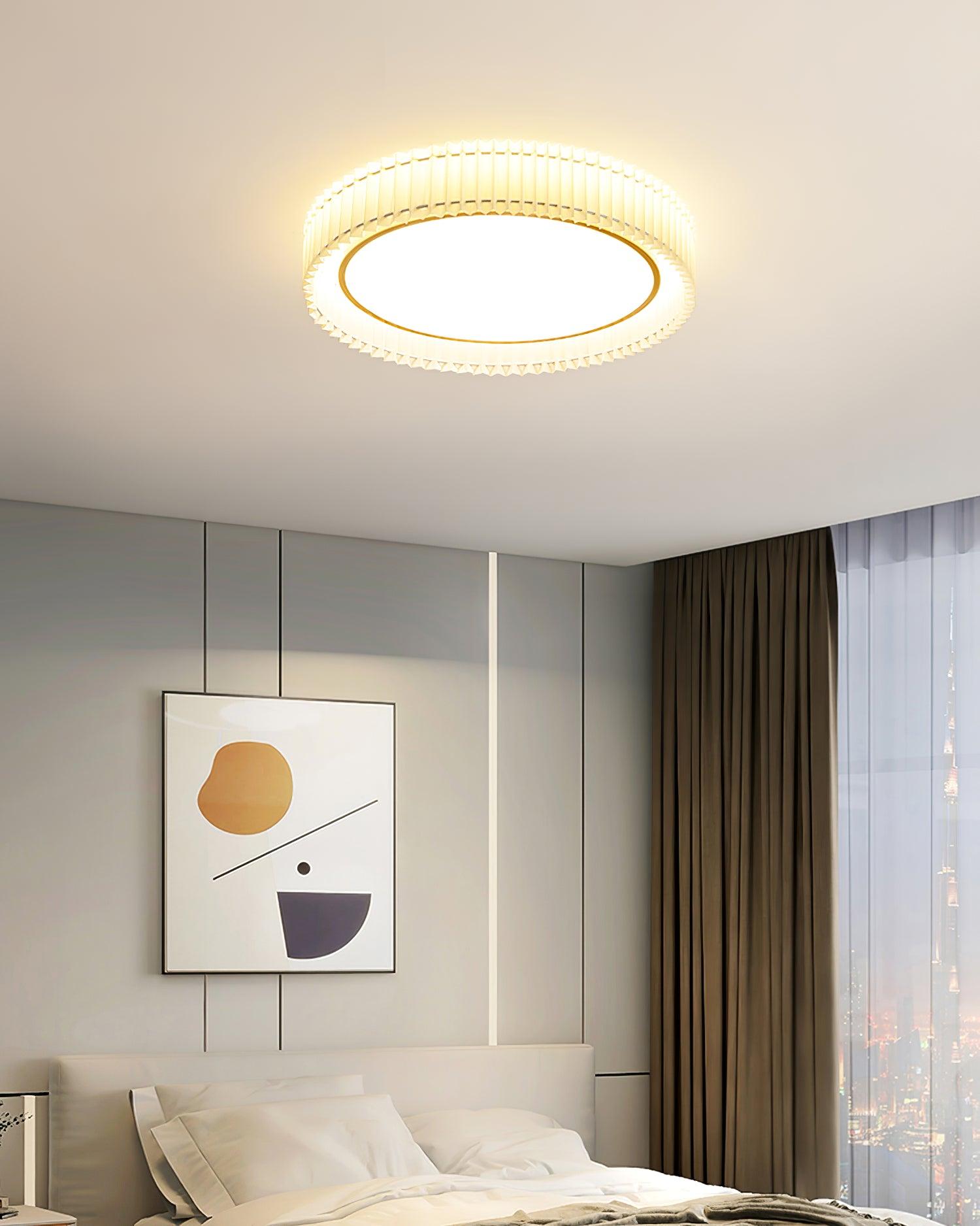 Round Pleated Ceiling Lamp - Lamp Outdoor