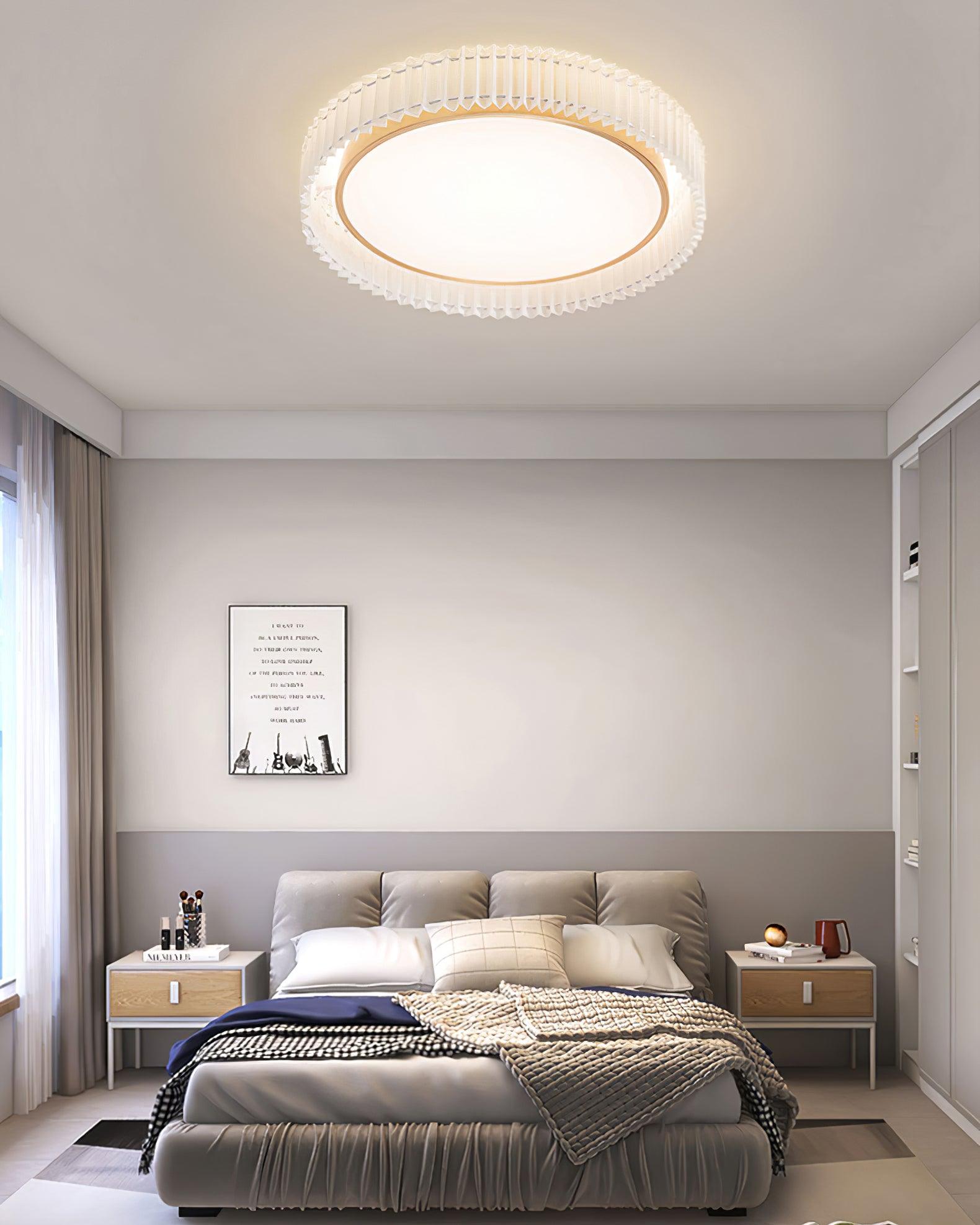 Round Pleated Ceiling Lamp - Lamp Outdoor