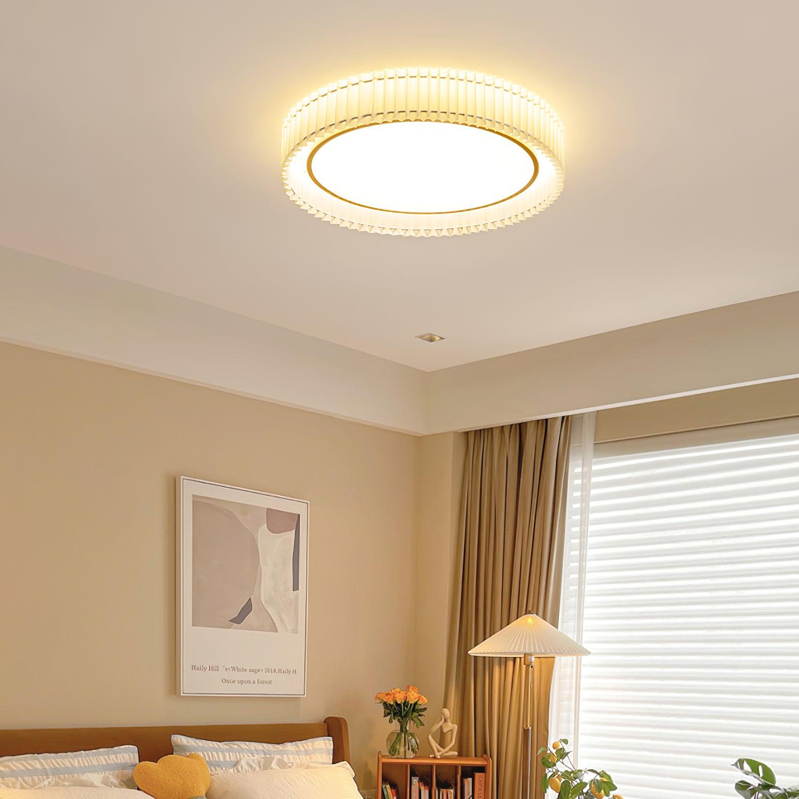 Round Pleated Ceiling Lamp - Lamp Outdoor
