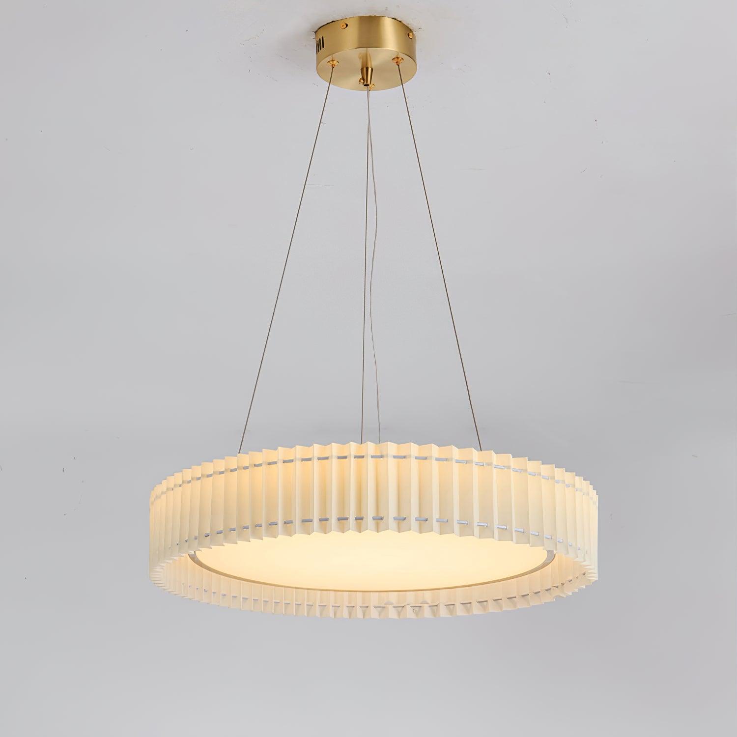 Round Pleated Pendant Lamp - Lamp Outdoor