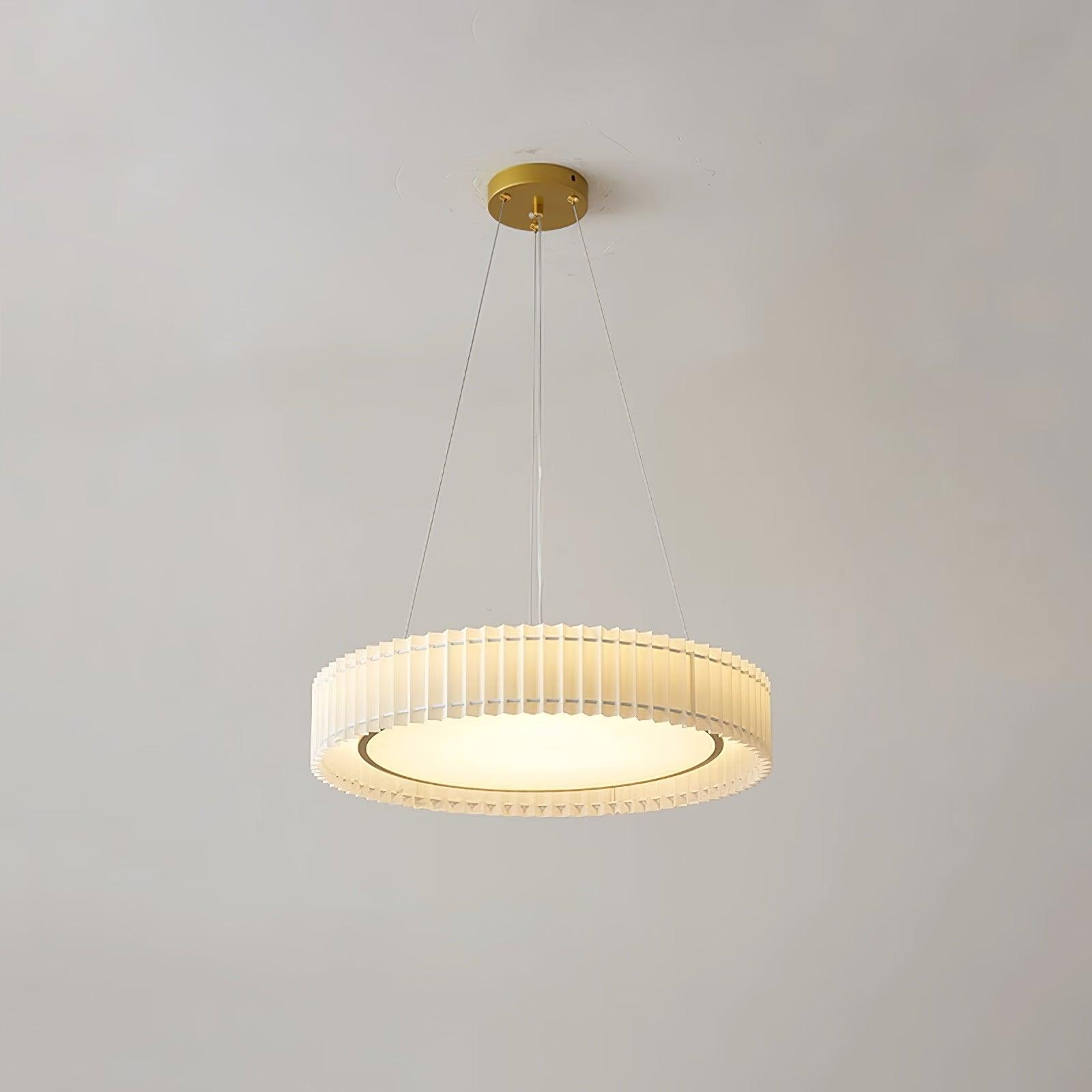 Round Pleated Pendant Lamp - Lamp Outdoor