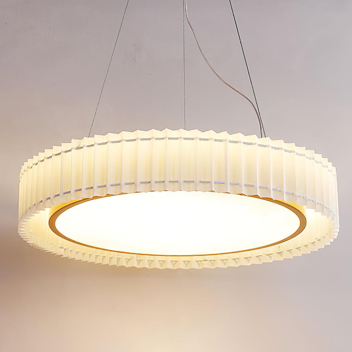Round Pleated Pendant Lamp - Lamp Outdoor